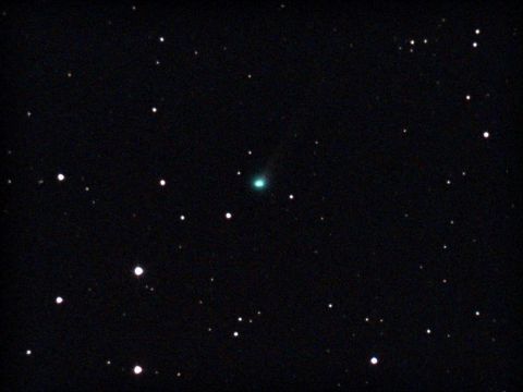 Comet SWAN’s bright green glow captured by Petri K. (Finland)