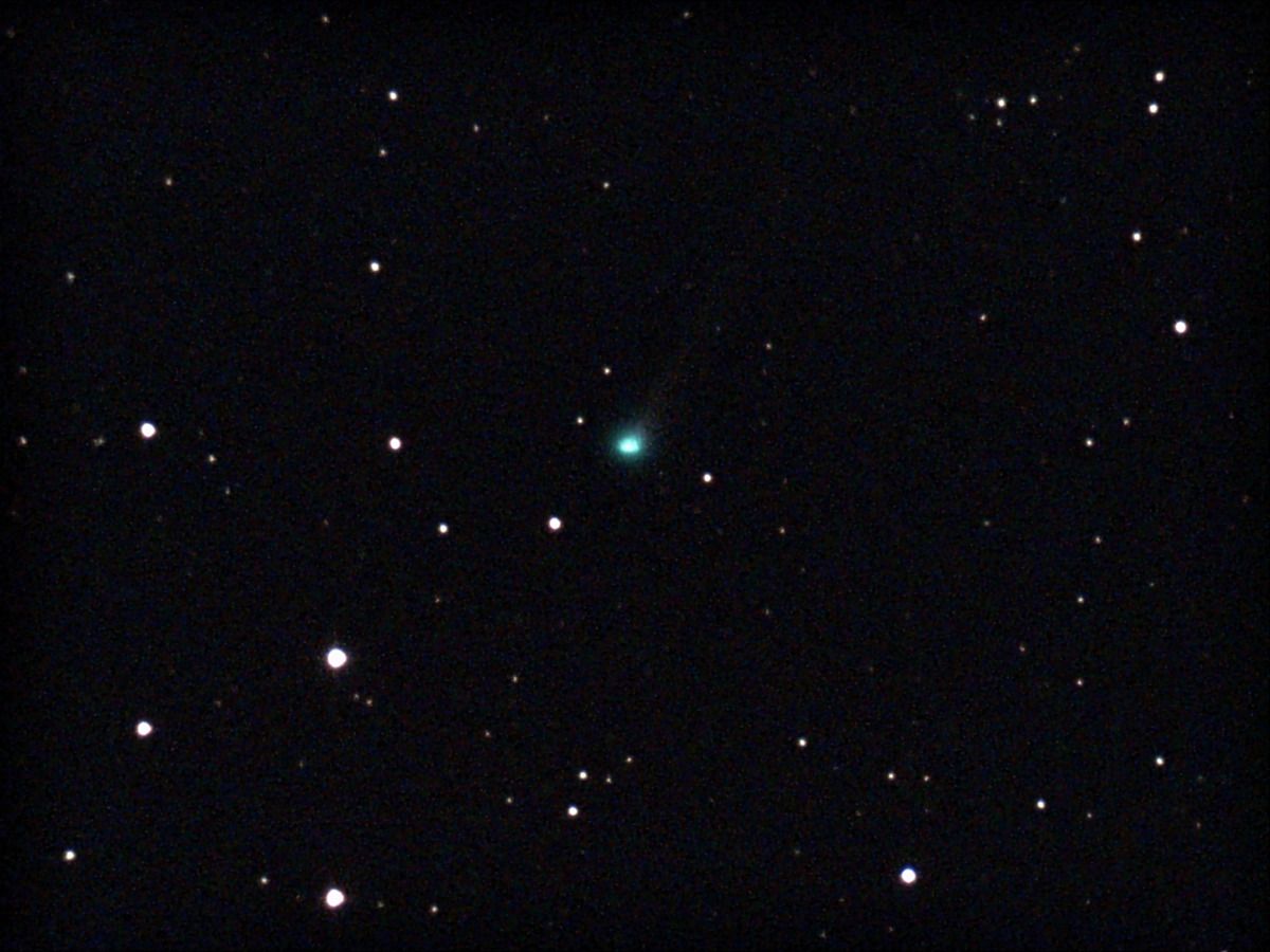 Comet SWAN’s bright green glow captured by Petri K. (Finland)